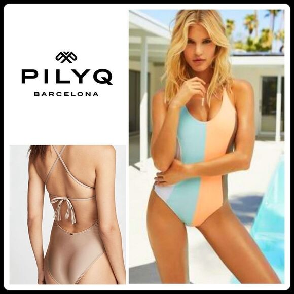 Pilyq stripe one piece. NWT - Picture 1 of 12